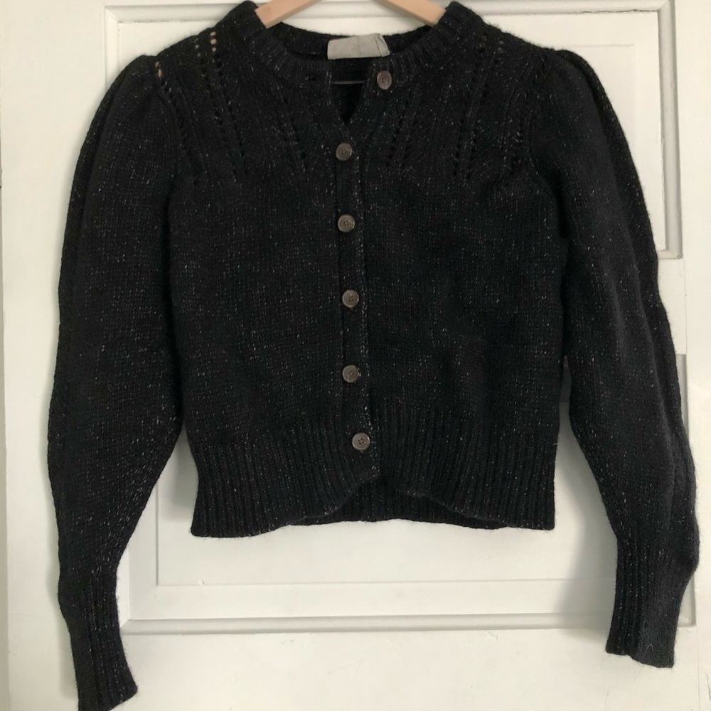 Everlane cloud cardigan (black, size medium)